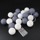 LED Cotton Ball Garland Party Lights.