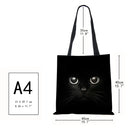 Linen Cat Printed Tote Bags.