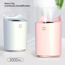Multi color LED aromatherapy diffuser. Double nozzle for essential oil aroma. Can also be used as a regular humidifier.