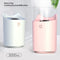 Multi color LED aromatherapy diffuser. Double nozzle for essential oil aroma. Can also be used as a regular humidifier.