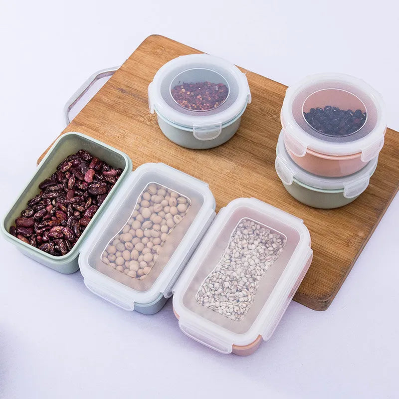Plastic Lunch Bento OR Storage Food Box With Seal Proof Lid.