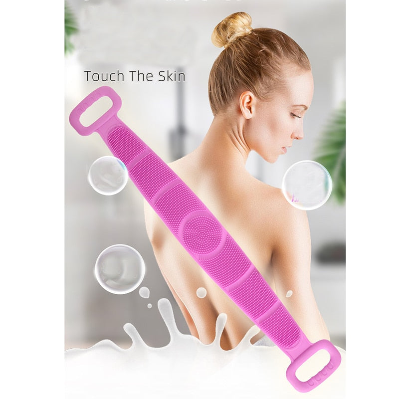 Soft Silicone Body Brush.  Exfoliates and massage.