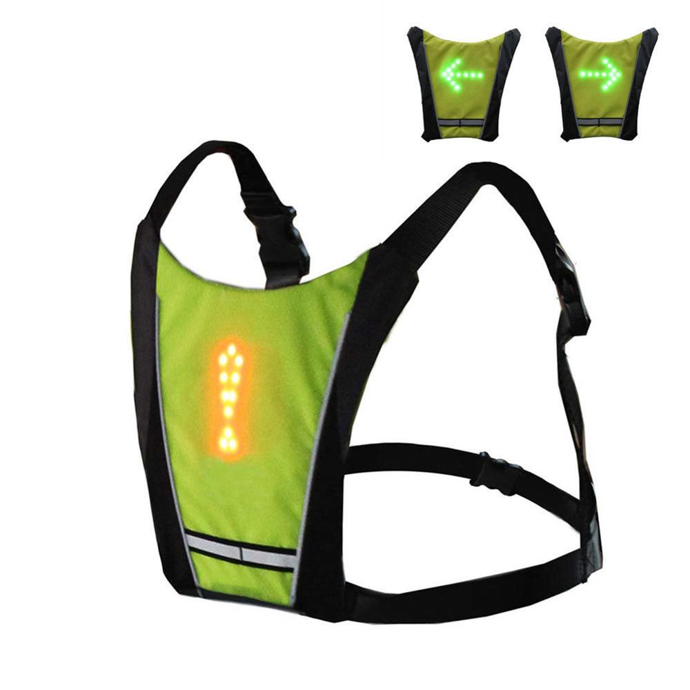 LED/USB Charging Reflective Vest With Adjustable Waist with Pouch For Running, Cycling and Walking.