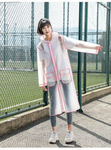 Women OR Men's Hooded Raincoats With Schoolbag space