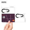 Booms Small Steel Carabiner Clips.