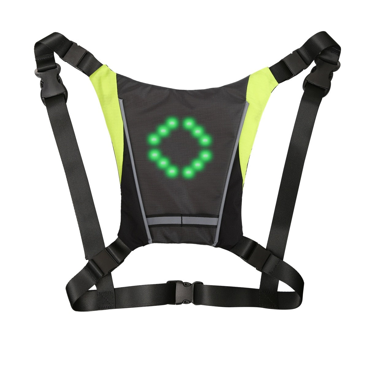 LED/USB Charging Reflective Vest With Adjustable Waist with Pouch For Running, Cycling and Walking.