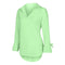 Women's Long Sleeve Solid Color Blouse.