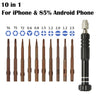 Precision Magnetic Torx Cross Pentalobe Head Screwdriver. Repair Kit For iPhone OR Android