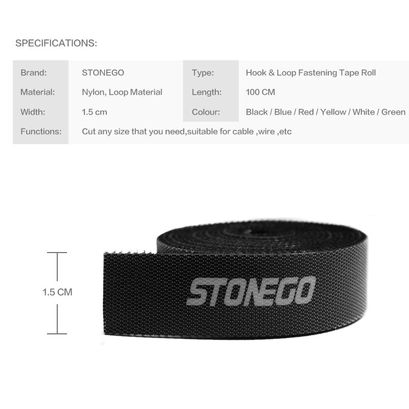 STONEGO Cable Organizer Ties.