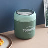 710ML Stainless Steel thermos container with drinking cup and spoon.