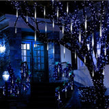 Christmas LED 30cm Or 50cm Meteor Shower Color Lights, 8 Per String