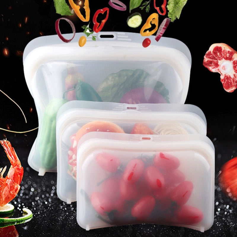 1PC Silicone Reusable Microwave, Dishwasher, And Freezer Safe.