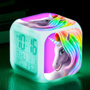 LED digital unicorn alarm clock and light.