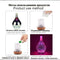 3D Glass Vase Aroma Essential Oil Diffuser With 7 Color LED Night Light.