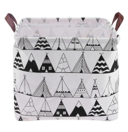 Cube Shaped Folding, Waterproof Storage Basket With Handles.