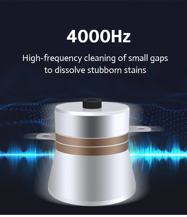 30W, 50W, Or 40W HZ Electric Ultrasonic Cleaner For Watches, Glasses, Razor, Dentures, Contact Lens, Or Jewelry