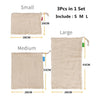 Reusable Cotton Mesh Produce Bags for Vegetables/ Fruit.