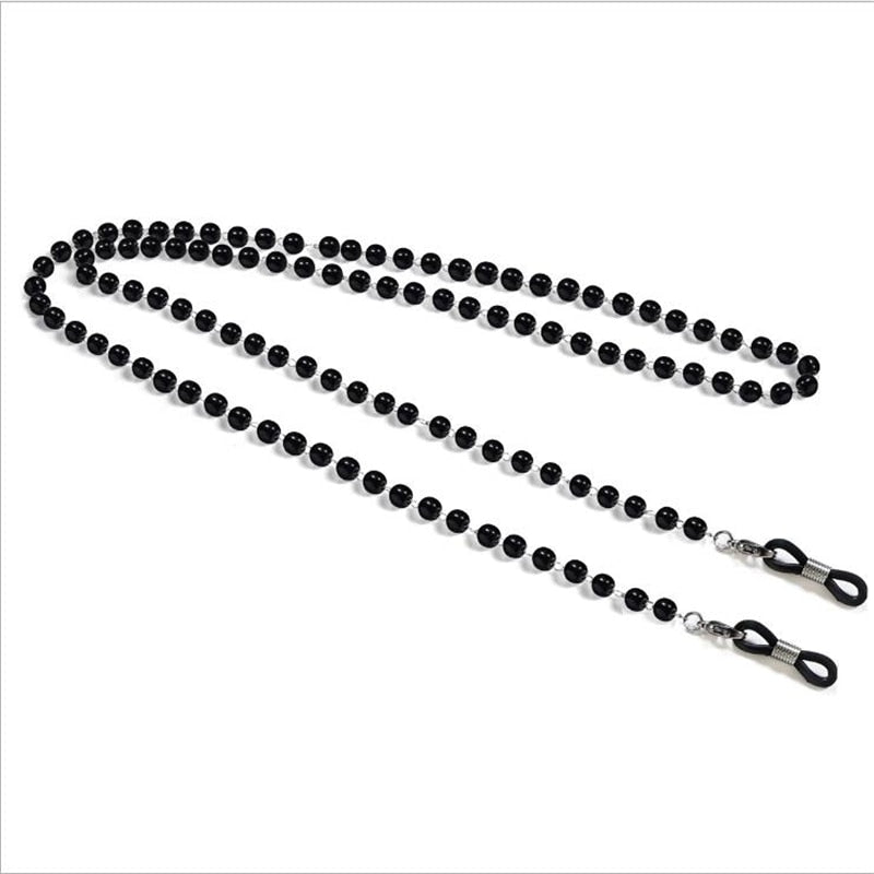 Women's fashion Pearl Bead Lanyard glass chain.