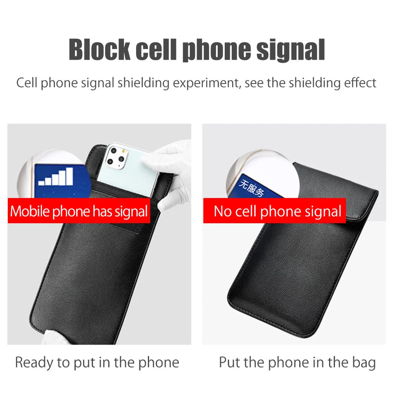 RF Signal Blocking Pouch for Cell Phone, Passport, Key Fob Or GPS Shielding