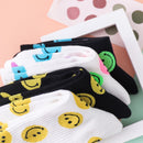 Dreamlikelin Smiley Print Cotton Tube Socks.