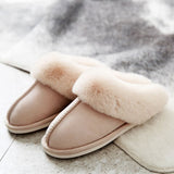 JIANBUDAN Plush Lightweight soft comfortable warm slippers.