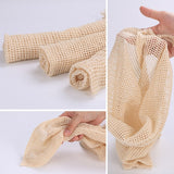 Reusable Cotton Mesh Produce Bags for Vegetables/ Fruit.