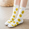 Dreamlikelin Smiley Print Cotton Tube Socks.