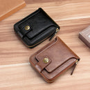 Men's Pu Leather Wallet With Zipper.