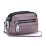 Women's Genuine Leather  Double Zipper Purse