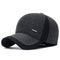 Winter Wool Baseball Cap with snapback Ear Flaps.