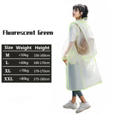 Women OR Men's Hooded Raincoats With Schoolbag space