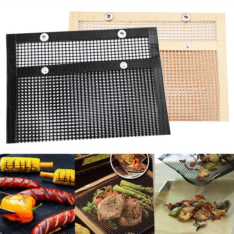 1pc Reusable Non-stick BBQ Grill Mesh Bag.