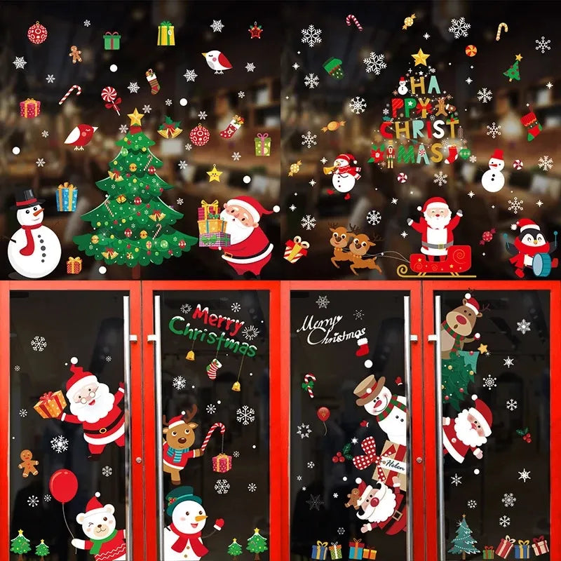 New year 2024 Or Merry Christmas Window/Wall Stickers