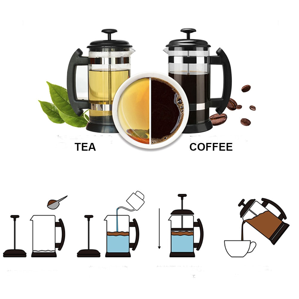 1000ML glass French Press Coffee/Tea Brewer.