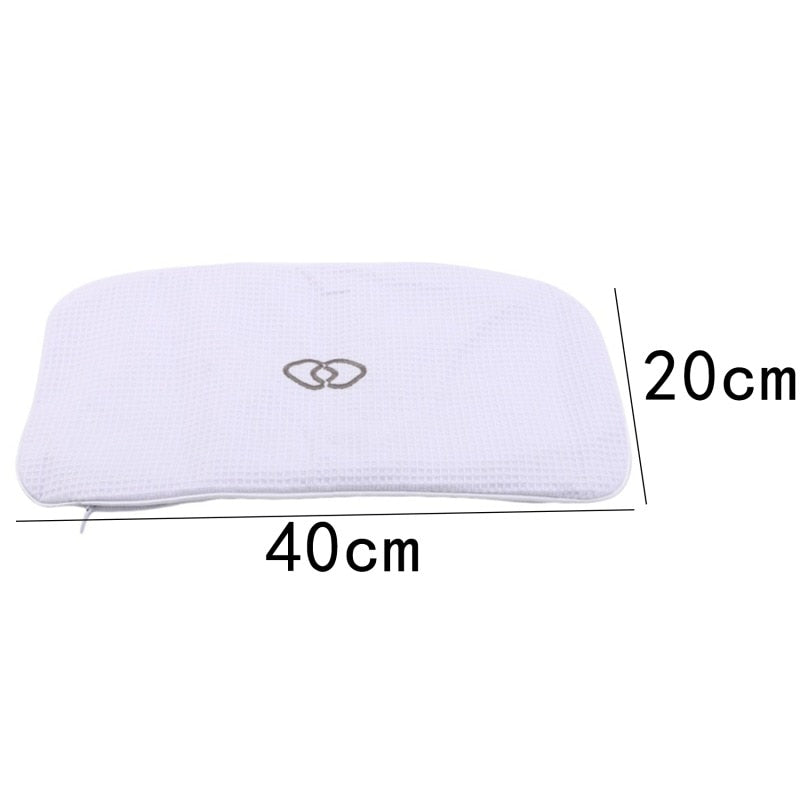 Non-Slip Bath Pillow with Suction Cups. Thick headrest to give your neck and back support.