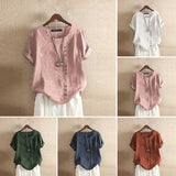 ZANZEA Women's Casual Cotton Long Sleeve Shirts.
