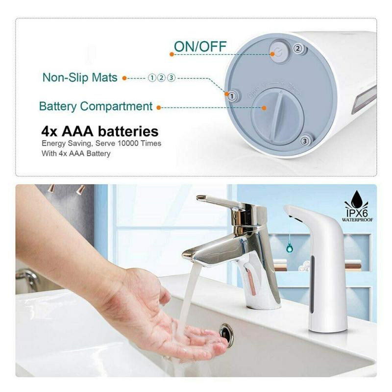 Touchless Sensor Hand Sanitizer/Liquid Soap Dispenser For Bathrooms or Kitchens.