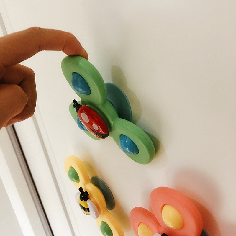 1pcs Cartoon Fidget Spinner.  Educational toy as well as rattle toy.