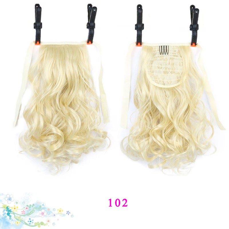 DIANQI  Curly synthetic heat resistant ponytail extension. Clips to your Natural Hair.