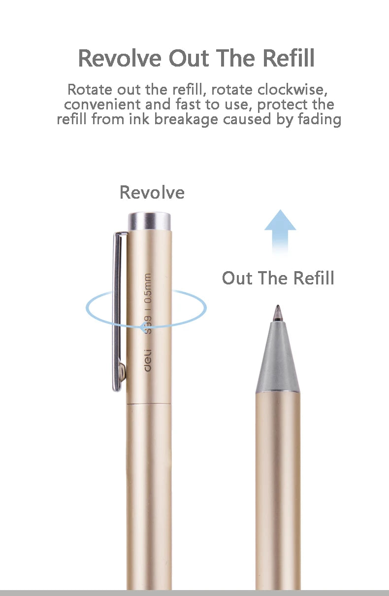 Xiaomi Ballpoint 0.5MM Deli Metal Rollerball Gel Pen