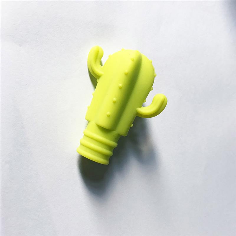 7pcs Silicone Cactus bottle wine stoppers.