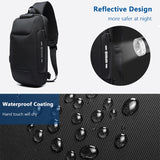 OZUKO Multifunction Waterproof Anti-theft Crossbody Bag for Men And Women
