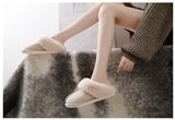 JIANBUDAN Plush Lightweight soft comfortable warm slippers.