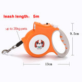 LED Retractable/Detachable Pet Leash with LED Flashlight.