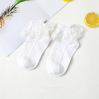 Baby Girl Lace Socks.