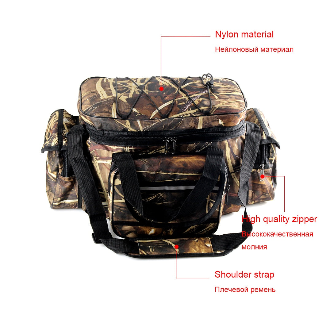 Waterproof Fishing, Hunting  Multi-Purpose Tackle Nylon Shoulder Bag