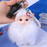 Pompom Cute Fluffy Plush Doll Keychains.