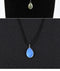 Women Natural Water Drop Pendant Necklace.  Easy To Wear As A Necklace OR Choker with a Variety of Stones.