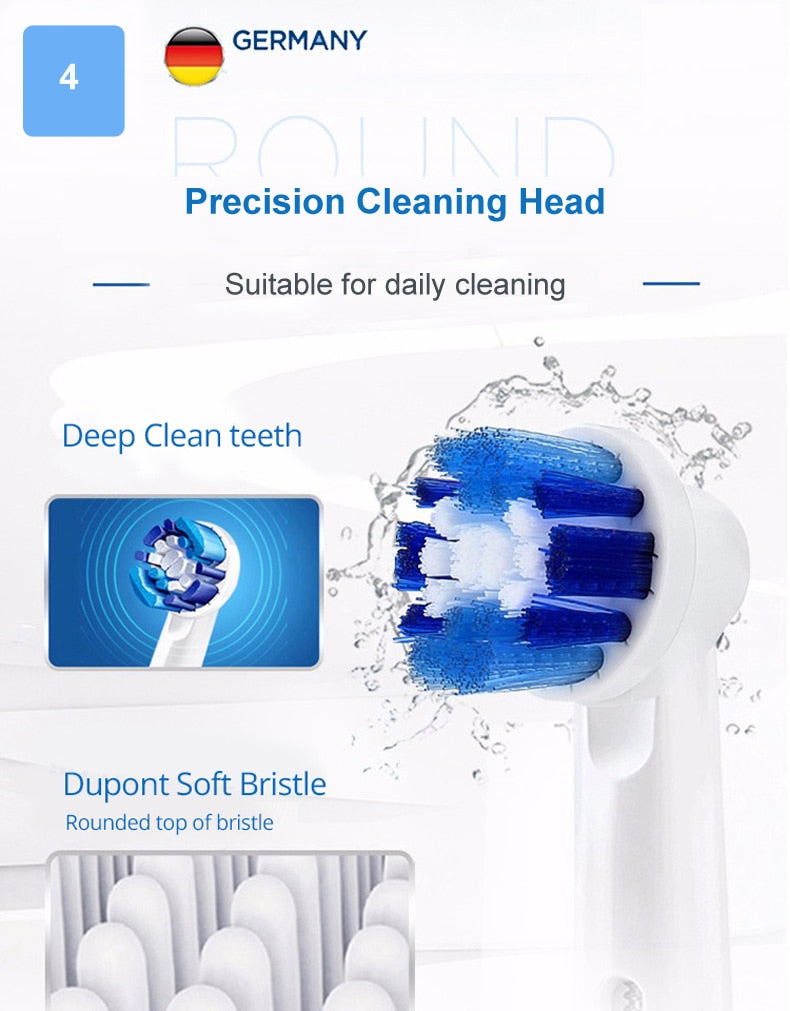 Oral B 3D Whiten Electric Adult Toothbrush With Gift Brush Heads.