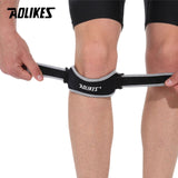 AOLIKES 1PCS Adjustable Knee Pad Brace Support for hiking, running and sports.